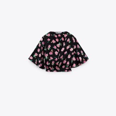 floral print short shirt