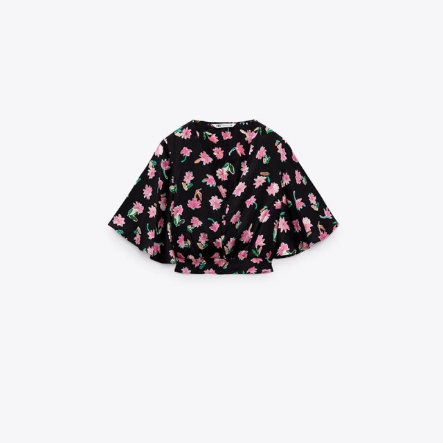 floral print short shirt