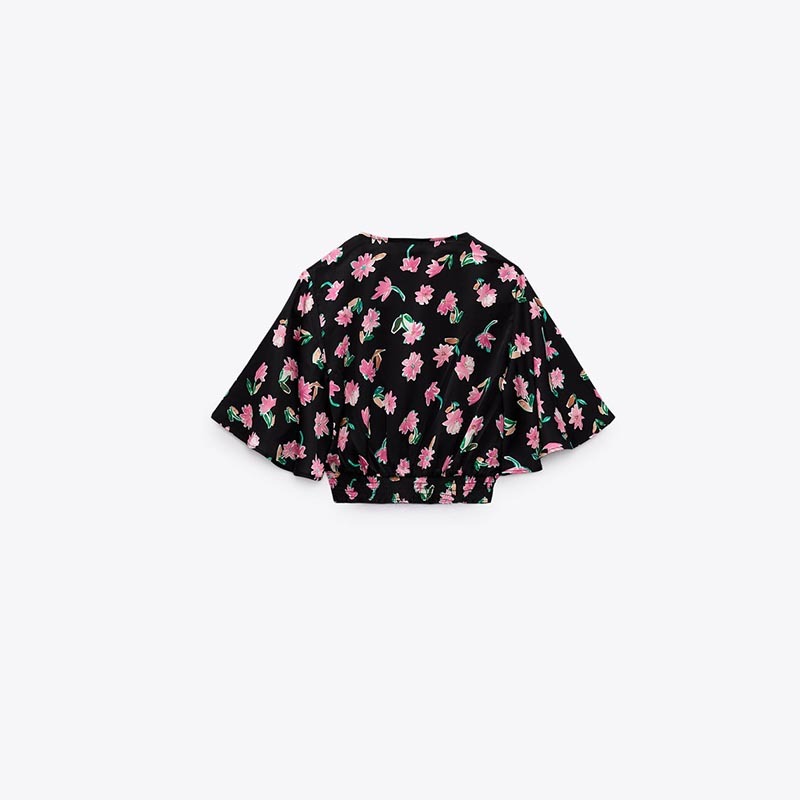 floral print short shirt