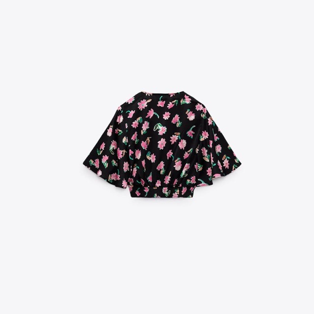floral print short shirt