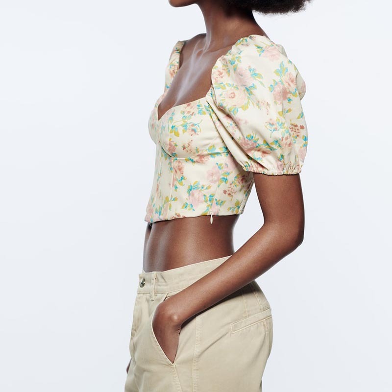 floral print top