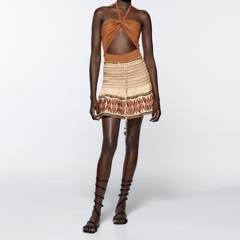 embroidered skirt