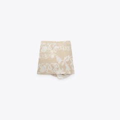 knotted print skirt