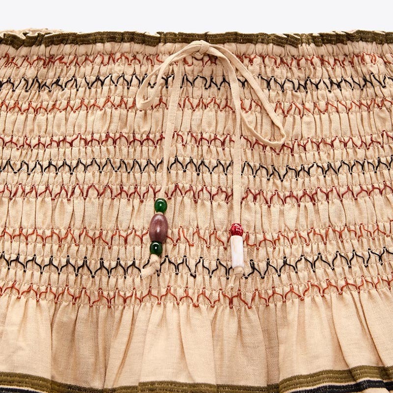 embroidered skirt
