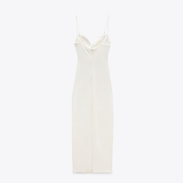 ruched midi dress