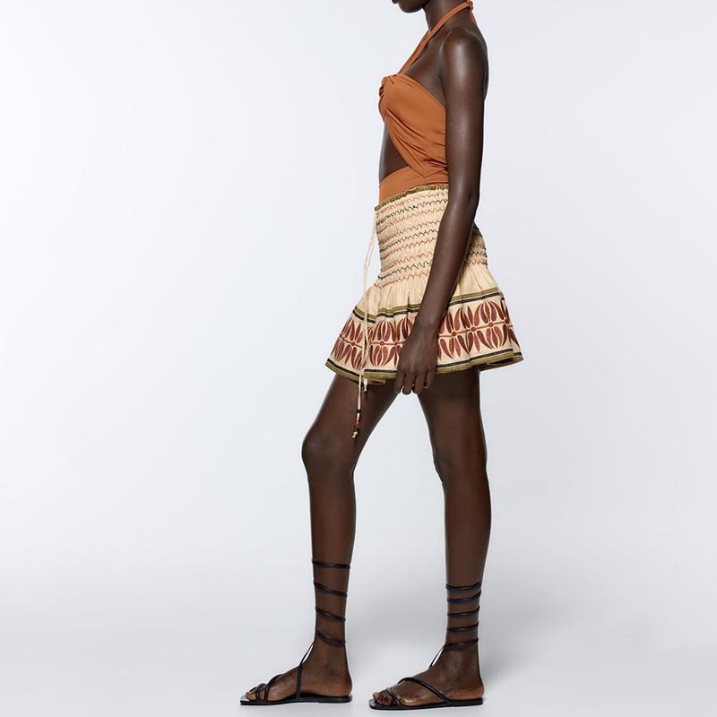 embroidered skirt