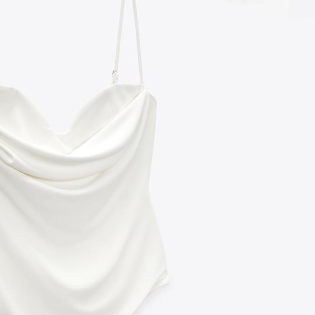 pleated bodysuit