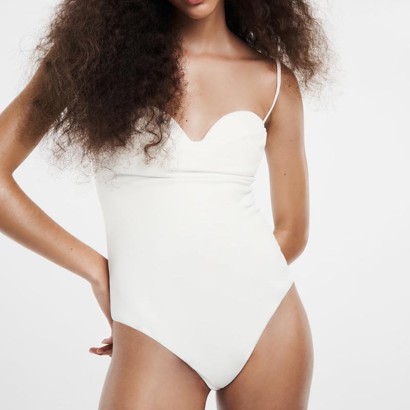 pleated bodysuit