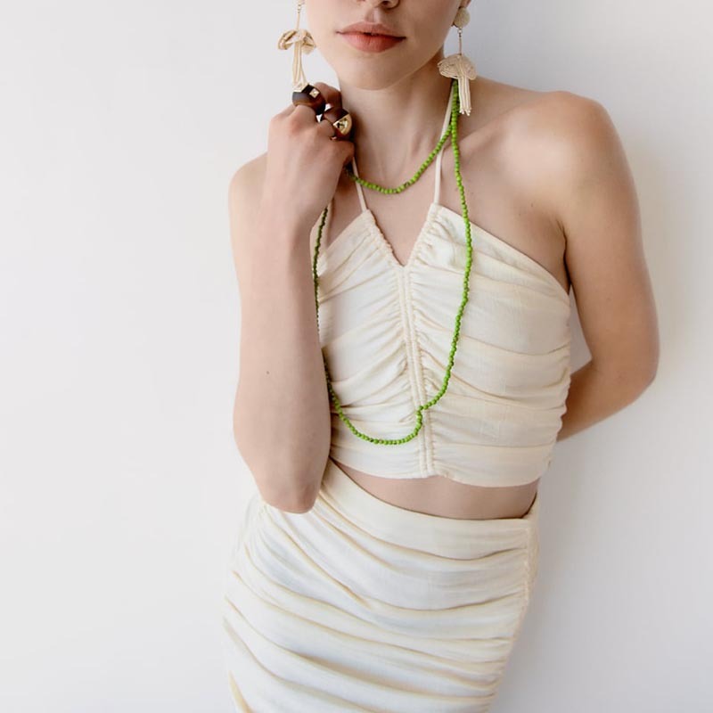 pleated top