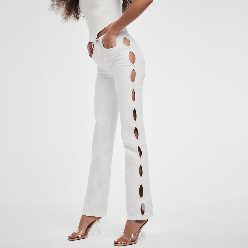open-fit straight-leg jeans