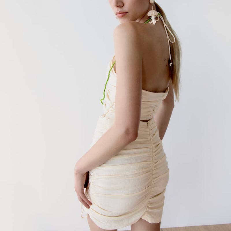 pleated top
