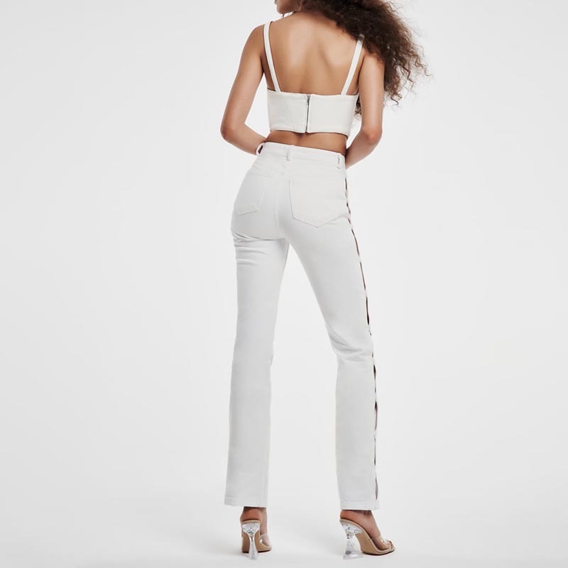 open-fit straight-leg jeans