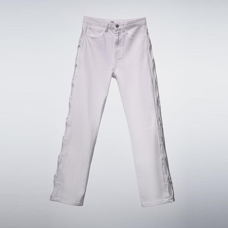 open-fit straight-leg jeans