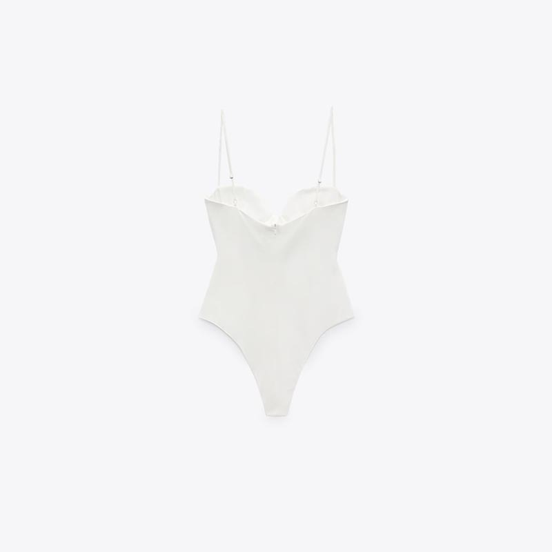 pleated bodysuit