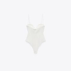 pleated bodysuit