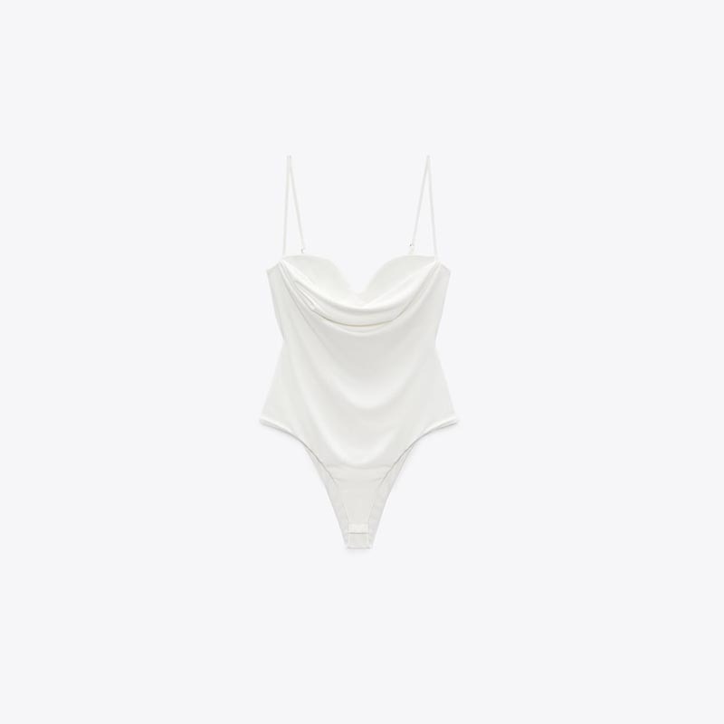 pleated bodysuit