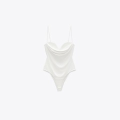pleated bodysuit