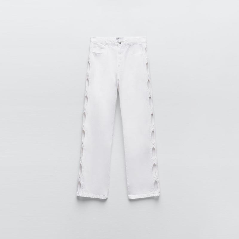 open-fit straight-leg jeans