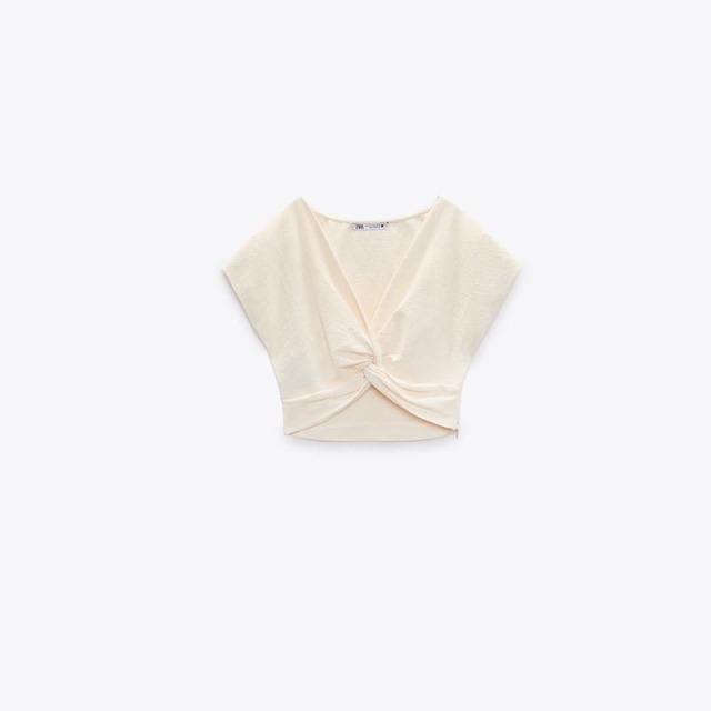 knotted crop top