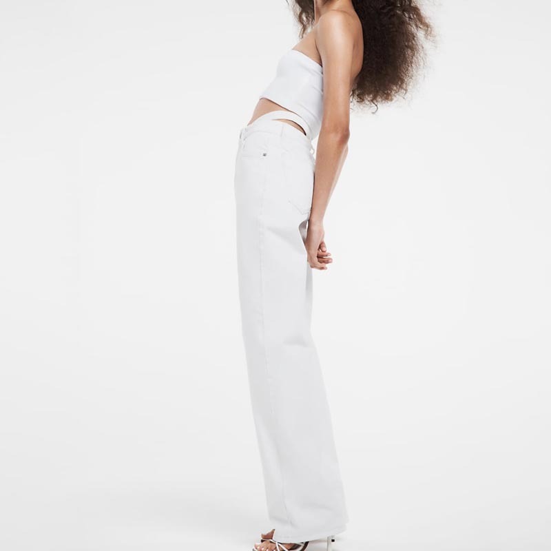 low rise loose jeans