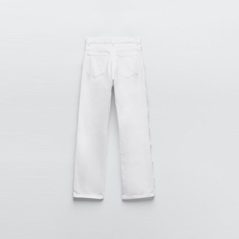 open-fit straight-leg jeans