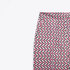 printed straight-leg pants