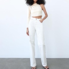 asymmetric satin shirt
