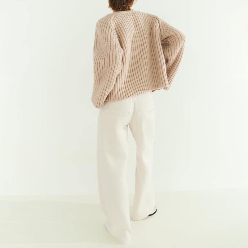 ribbed knit sweater