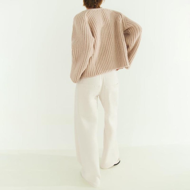 ribbed knit sweater