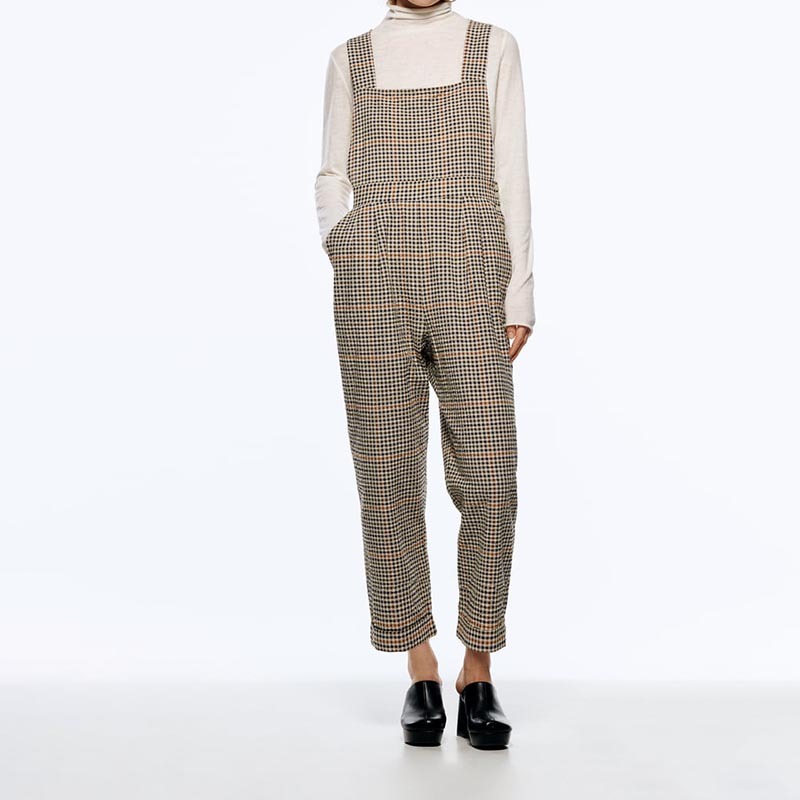 Check Long Jumpsuit