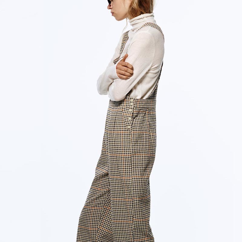 Check Long Jumpsuit
