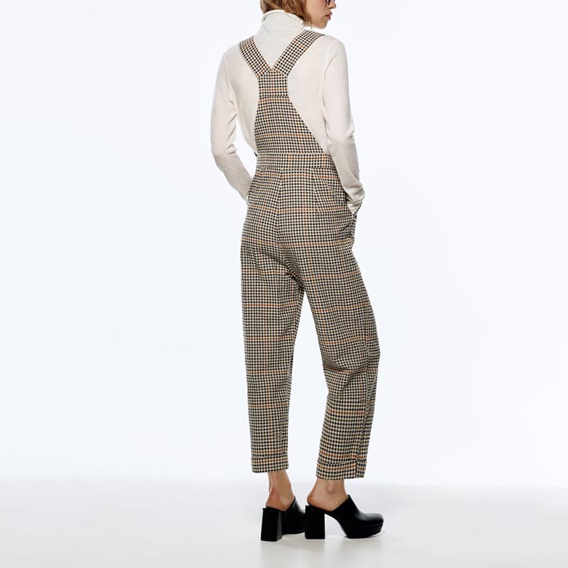 Check Long Jumpsuit