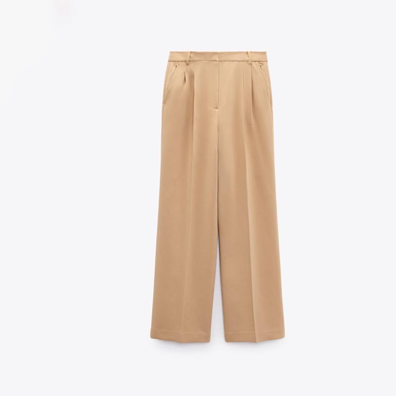 slim mid-rise trousers