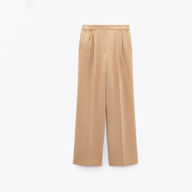 slim mid-rise trousers