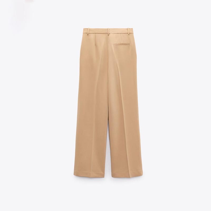 slim mid-rise trousers