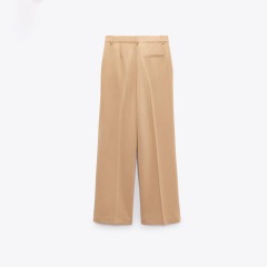 slim mid-rise trousers