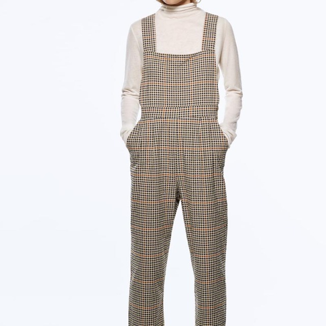 Check Long Jumpsuit