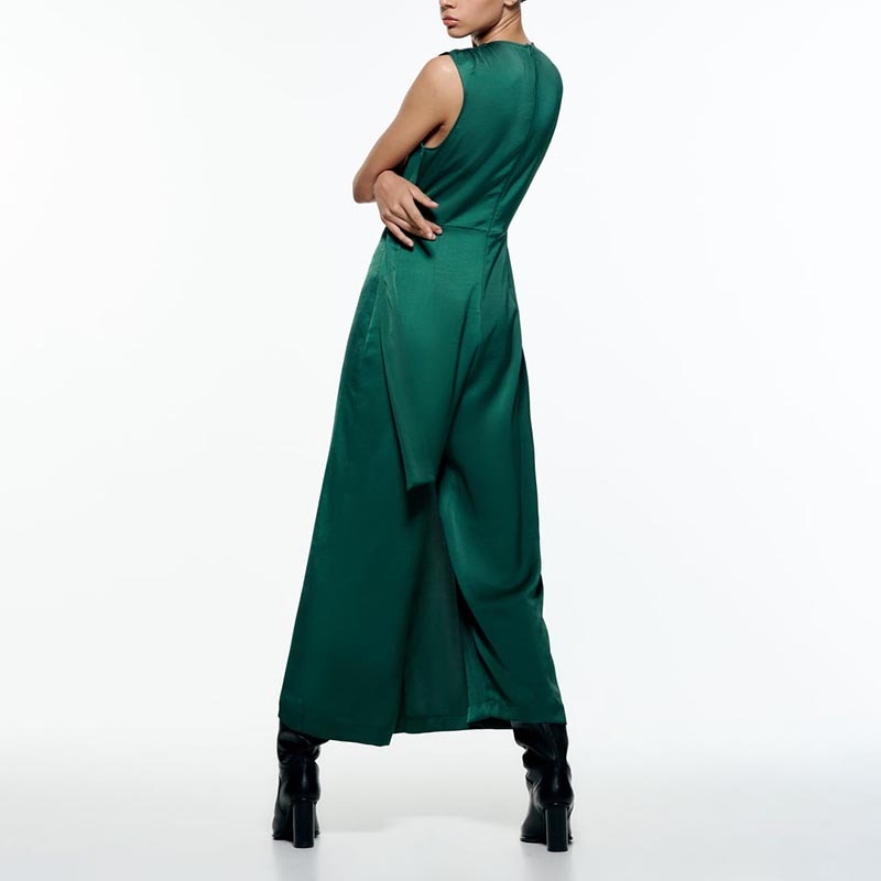 Buckle Crossover Jumpsuit