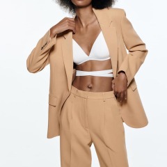 slim mid-rise trousers