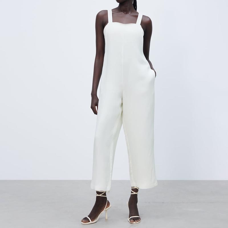 white jumpsuit