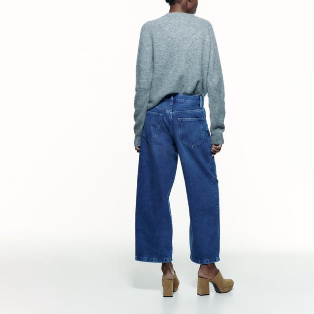 mid length wide leg pants