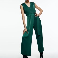 Buckle Crossover Jumpsuit