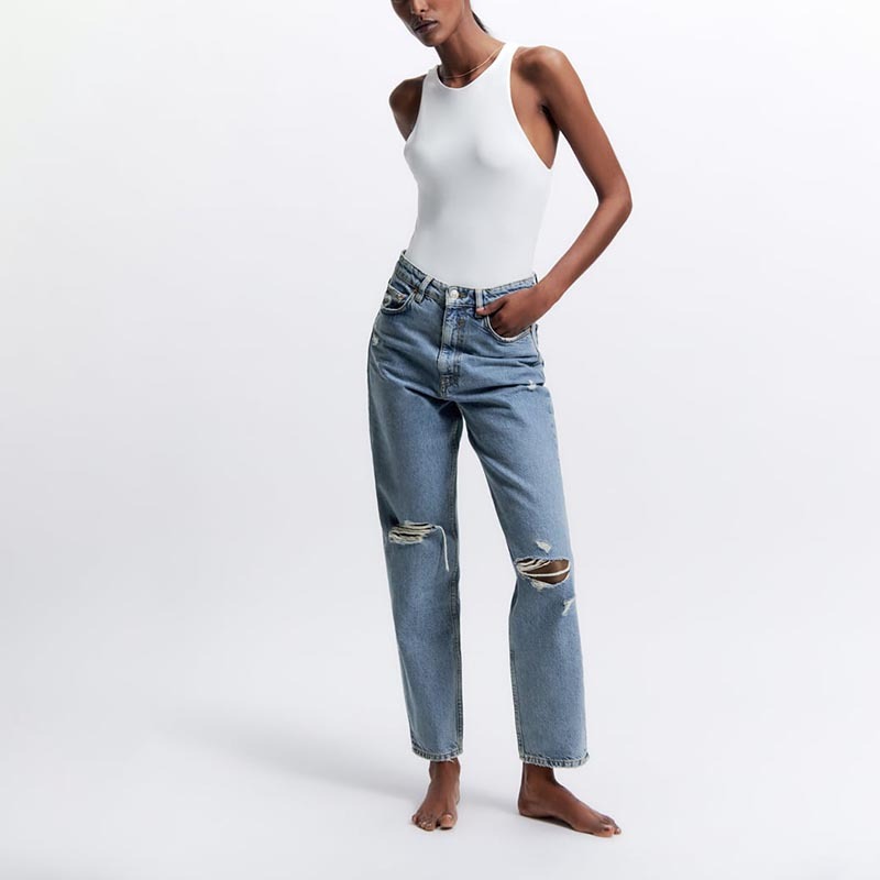 fitted jeans