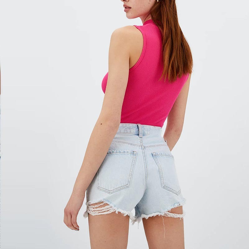 ripped denim shorts