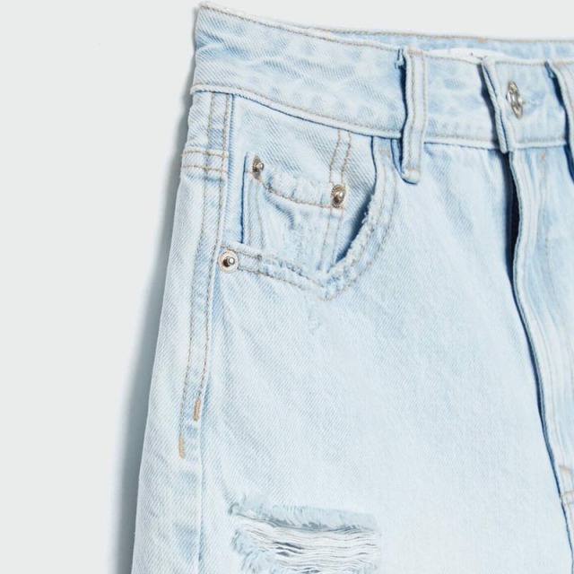 ripped denim shorts