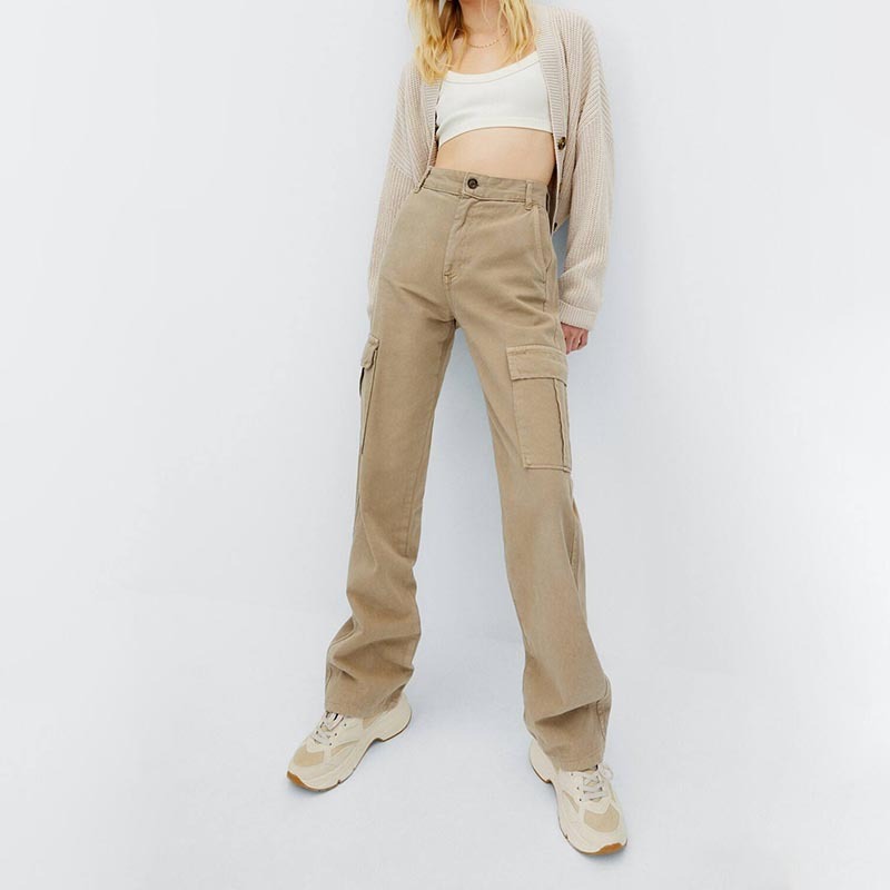 straight-leg cargo pants