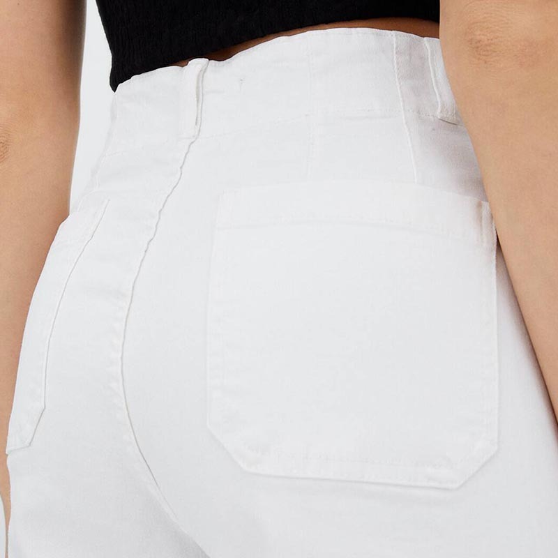 cropped minimalist jeans with pockets