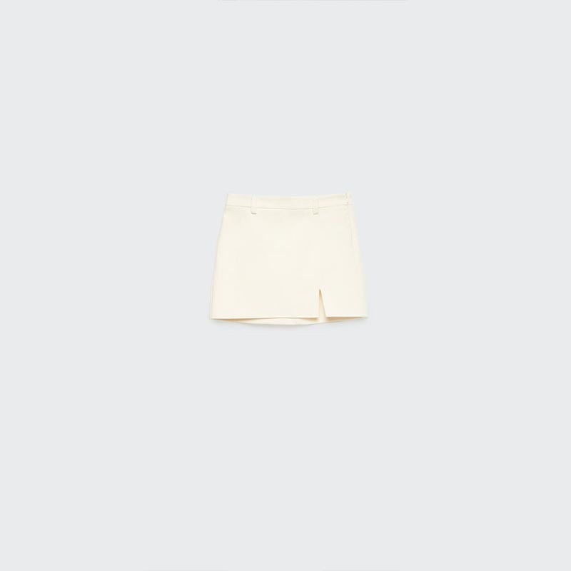 slit mini skirt