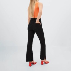 Slim Fit Slit Flare Jeans