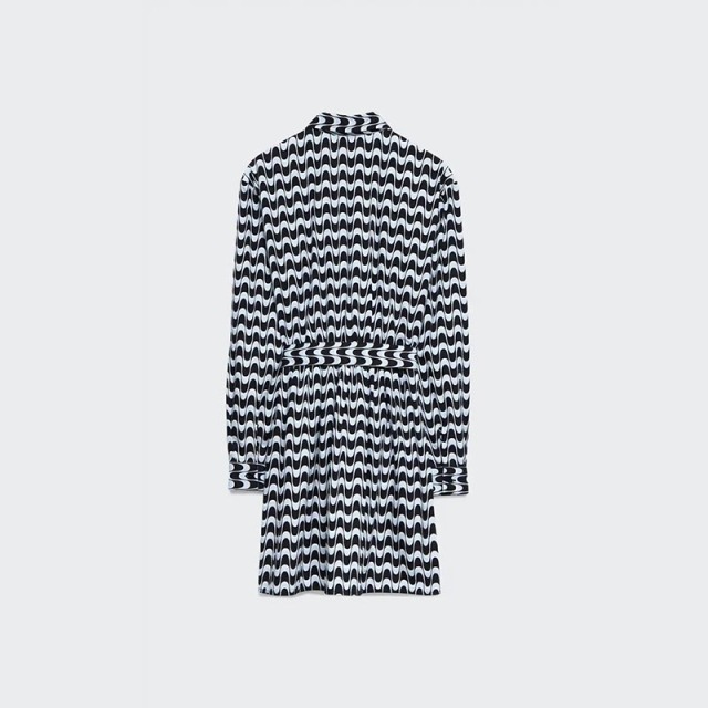 printed shirt dress